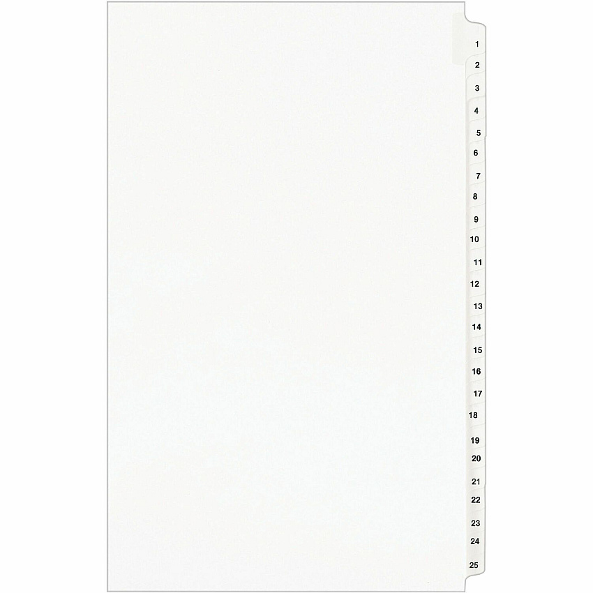 Avery Standard Collated Legal Exhibit Divider Sets - Avery Style (AVE01430)