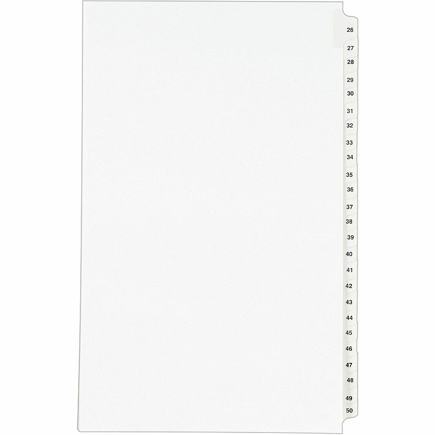 Avery Standard Collated Legal Exhibit Divider Sets - Avery Style (AVE01431)