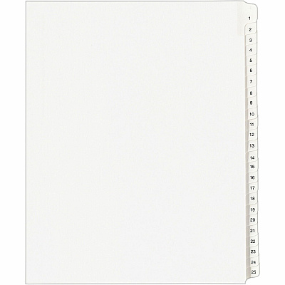 Avery Collated Legal Exhibit Dividers - Allstate Style (AVE01701)