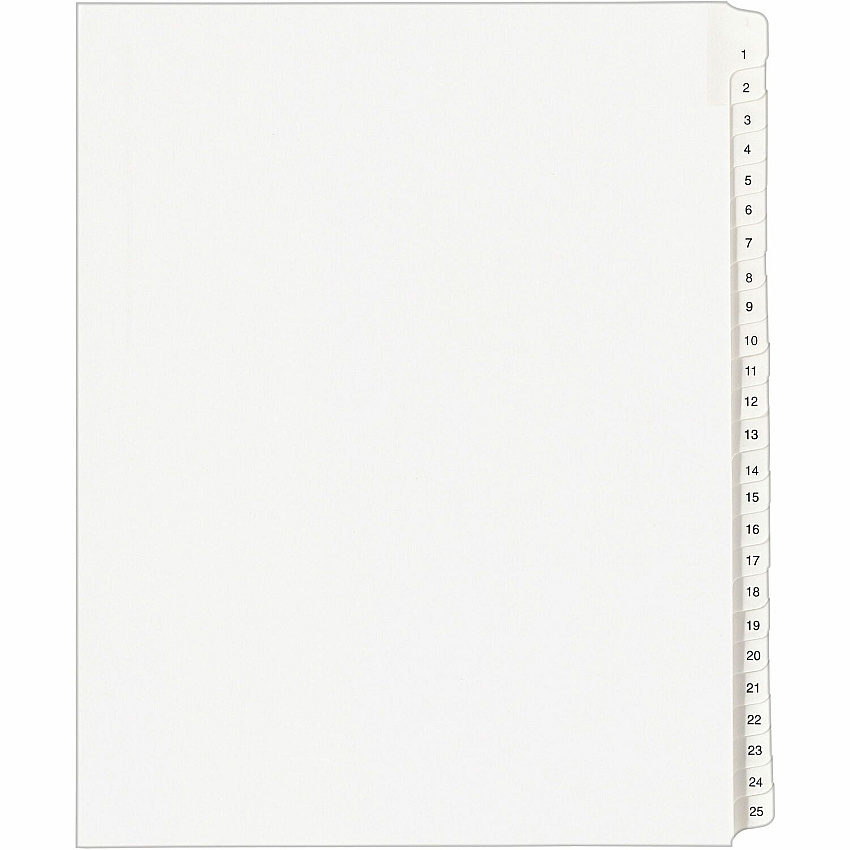 Avery Collated Legal Exhibit Dividers - Allstate Style (AVE01701)