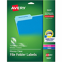 Avery Clear Top Tab Filing Labels (AVE5029)