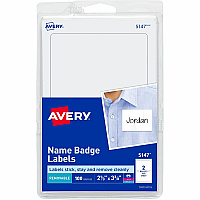 Avery Print or Write Name Badge Labels (AVE5147)