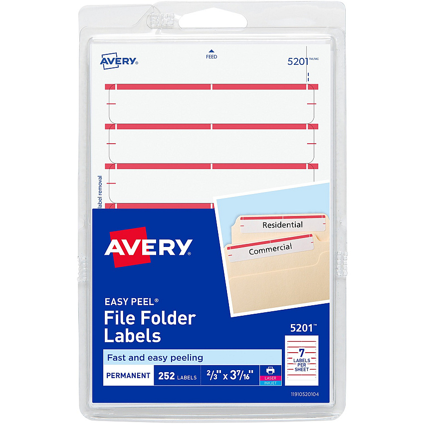 Avery Permanent File Folder Labels (AVE05201)