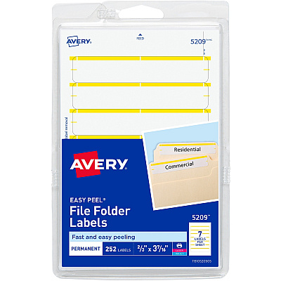 Avery Permanent File Folder Labels (AVE05209)