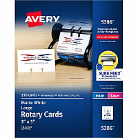 Avery Uncoated 2-side Printing Rotary Cards (AVE5386)