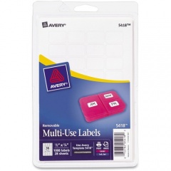 Avery Removable ID Labels (05418)