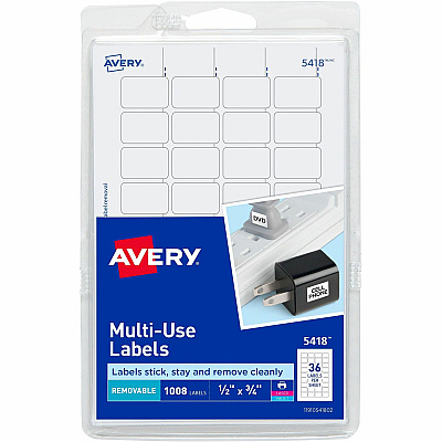 Avery Removable ID Labels (AVE05418)