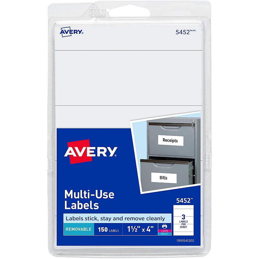 Avery Removable ID Labels (AVE05452)