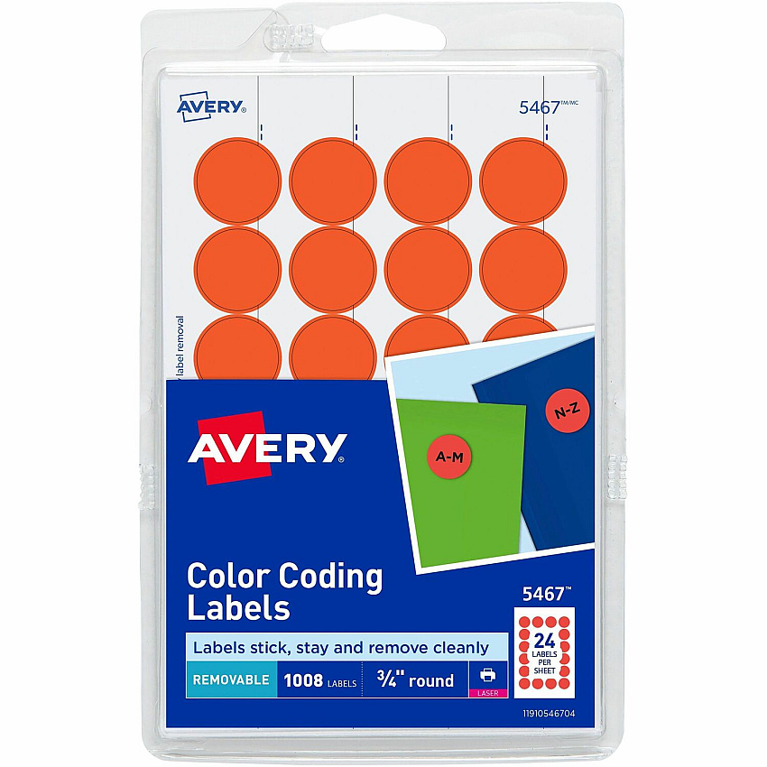 Avery Color-Coding Labels (AVE05467)