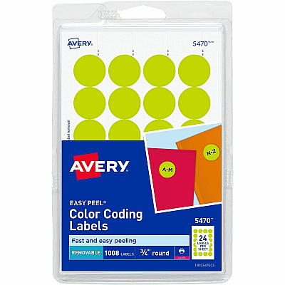 Avery Color-Coding Labels (AVE05470)