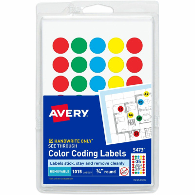 Avery Color Coded Label (05473)
