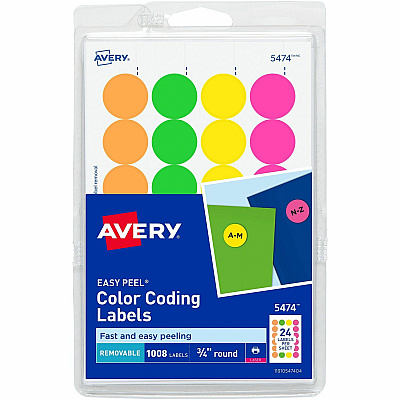 Avery Color Coded Label (AVE05474)