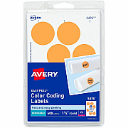 Avery 1-1/4" Color-Coding Labels (AVE05476)