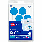 Avery 1-1/4" Color-Coding Labels (AVE05496)