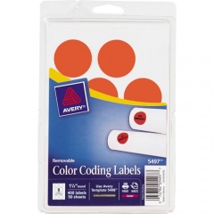 Avery 1-1/4" Color-Coding Labels (05497)