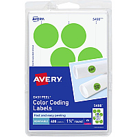 Avery 1-1/4" Color-Coding Labels (AVE05498)