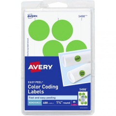 Avery 1-1/4" Color-Coding Labels (05498)