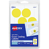 Avery 1-1/4" Color-Coding Labels (AVE05499)