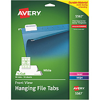 Avery Print/Write On Hanging File Tabs (AVE5567)