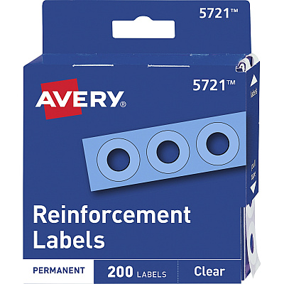Avery Hole Reinforcement Label Rings (AVE05721)
