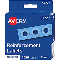 Avery Hole Reinforcement Label Rings (AVE05722)