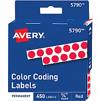 Avery 1/4" Color-Coding Labels (AVE05790)