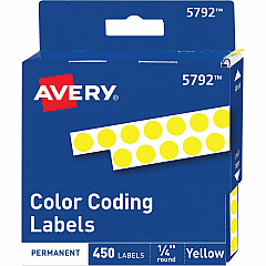 Avery 1/4" Color-Coding Labels (AVE05792)
