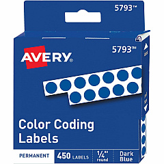 Avery 1/4" Color-Coding Labels (AVE05793)