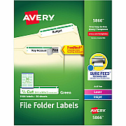 Avery TrueBlock File Folder Labels (AVE5866)