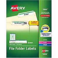 Avery TrueBlock File Folder Labels (AVE5866)