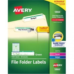 Avery TrueBlock File Folder Labels (5866)