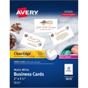Avery Clean Edge Laser Business Card - White (5870)