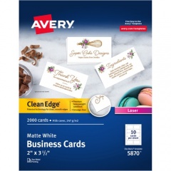 Avery Clean Edge Business Cards (5870)