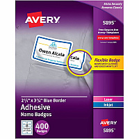 Avery Adhesive Name Badges (AVE5895)
