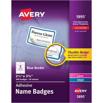 Avery Adhesive Name Badges (5895)