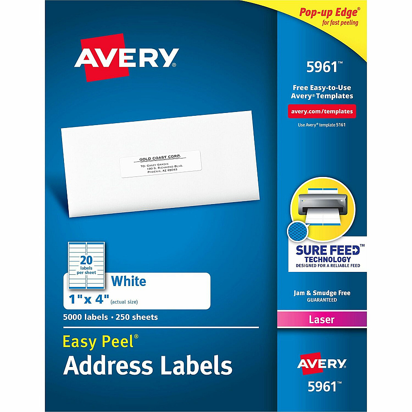 Avery Easy Peel Address Labels (AVE5961)
