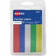 Avery Assorted Foil Star Labels (06007)
