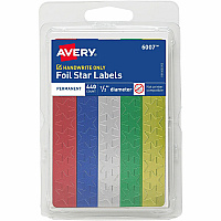 Avery Assorted Foil Star Labels (AVE06007)