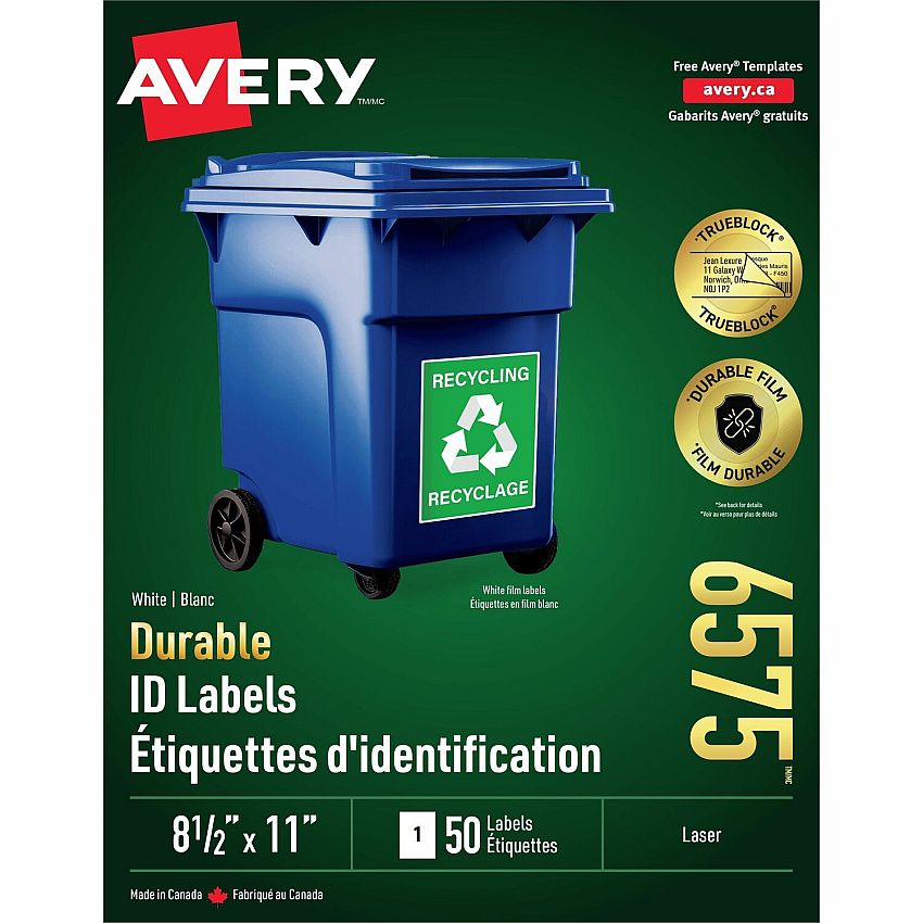Avery TrueBlock ID Label (AVE6575)