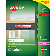Avery Permanent Durable ID Laser Labels (AVE6577)