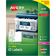 Avery Permanent Durable ID Laser Labels (AVE6578)