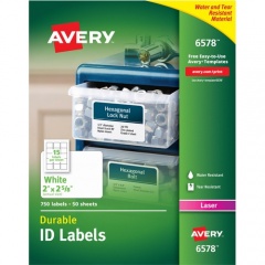 Avery Permanent Durable ID Laser Labels (6578)