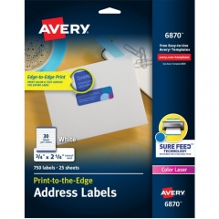 Avery Print-to-the-Edge Copier Address Labels (6870)