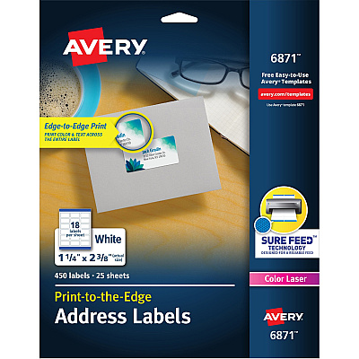 Avery Print-to-the-Edge Shipping Labels (AVE6871)