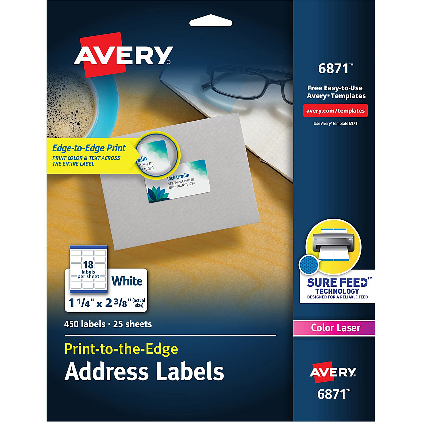 Avery Print-to-the-Edge Shipping Labels (AVE6871)