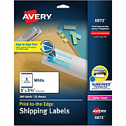 Avery Shipping Labels, Sure Feed, 2" x 3-3/4" , 200 Labels (AVE6873)