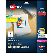 Avery Shipping Labels, Sure Feed, 3" x 3-3/4" , 150 Labels (AVE6874)