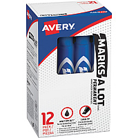 Avery Marks-A-Lot Desk-Style Permanent Markers (AVE07886)