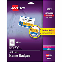 Avery Adhesive Name Badges (AVE8395)