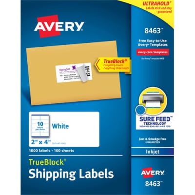 Avery TrueBlock Shipping Labels (8463)